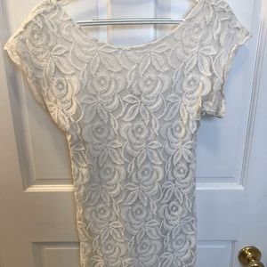 White lace dress